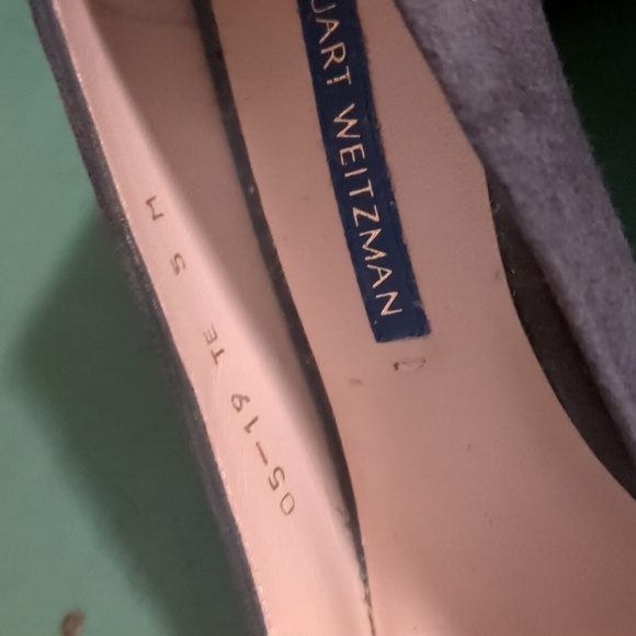 Stuart Weitzman Gabby Suede Pumps Gray - Picture 6 of 12